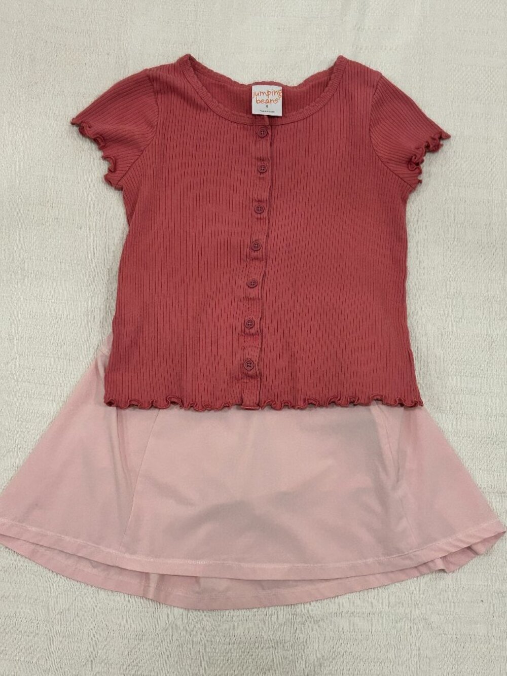 Bundle: Outfit - Skort and Buttoned Shirt - Size M/8